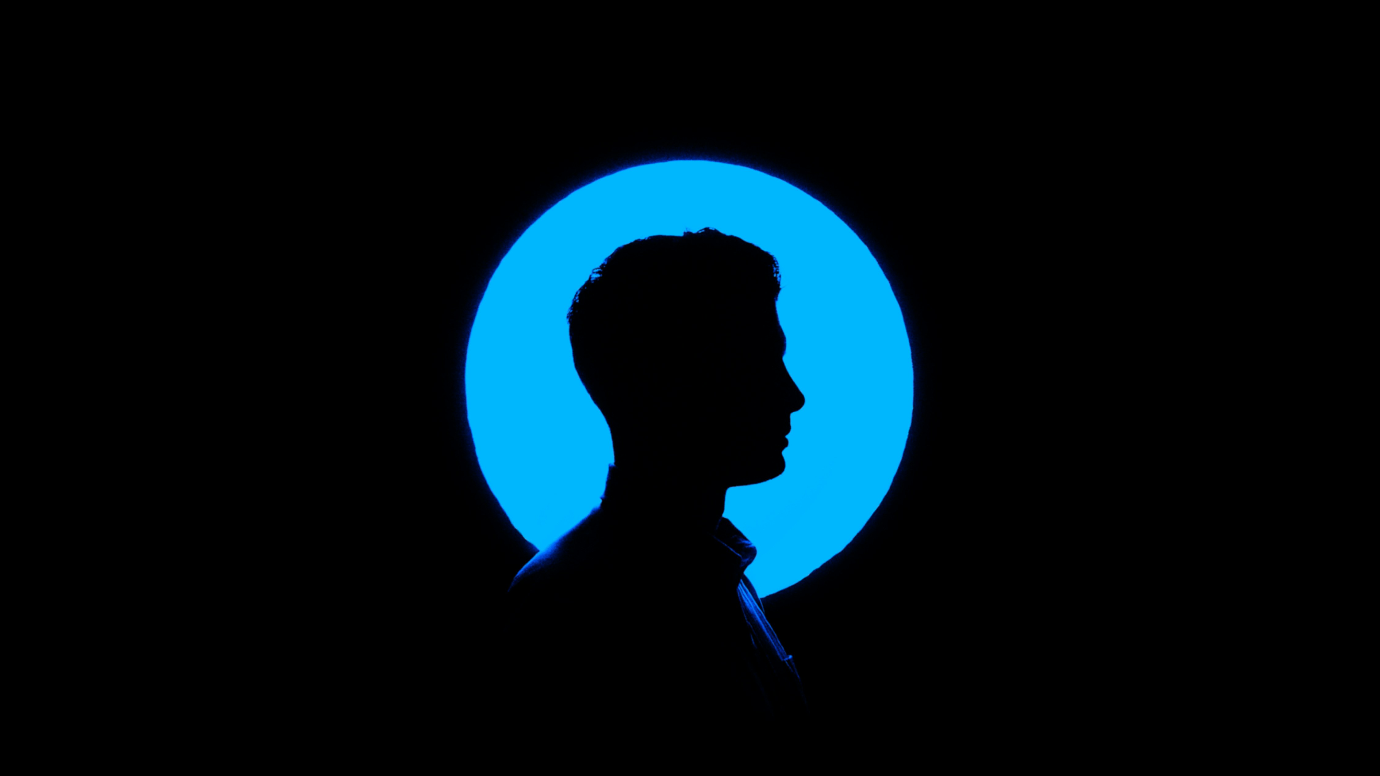 Dark creative headshot visual for video editing