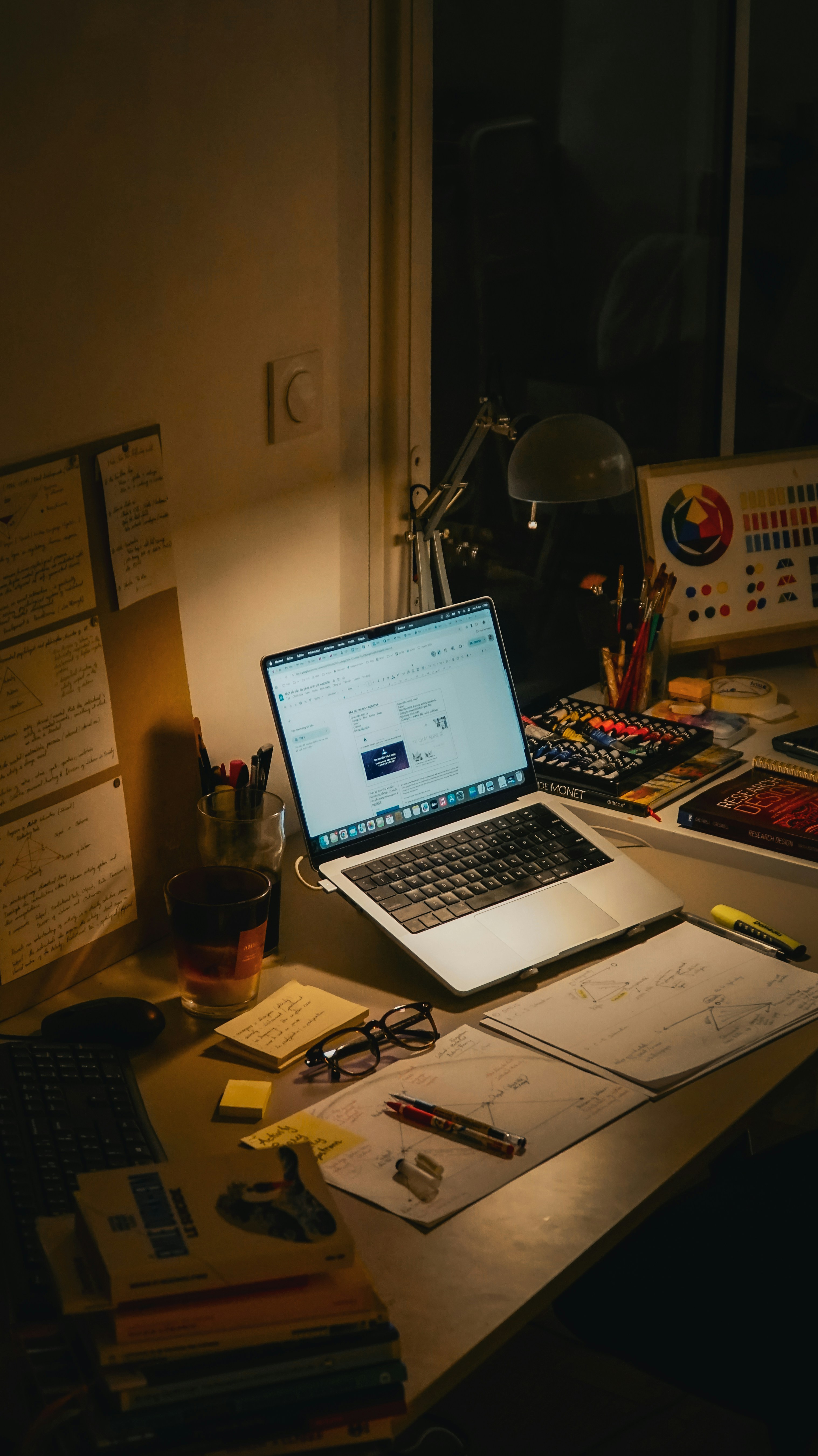 Creative writing and script planning visual