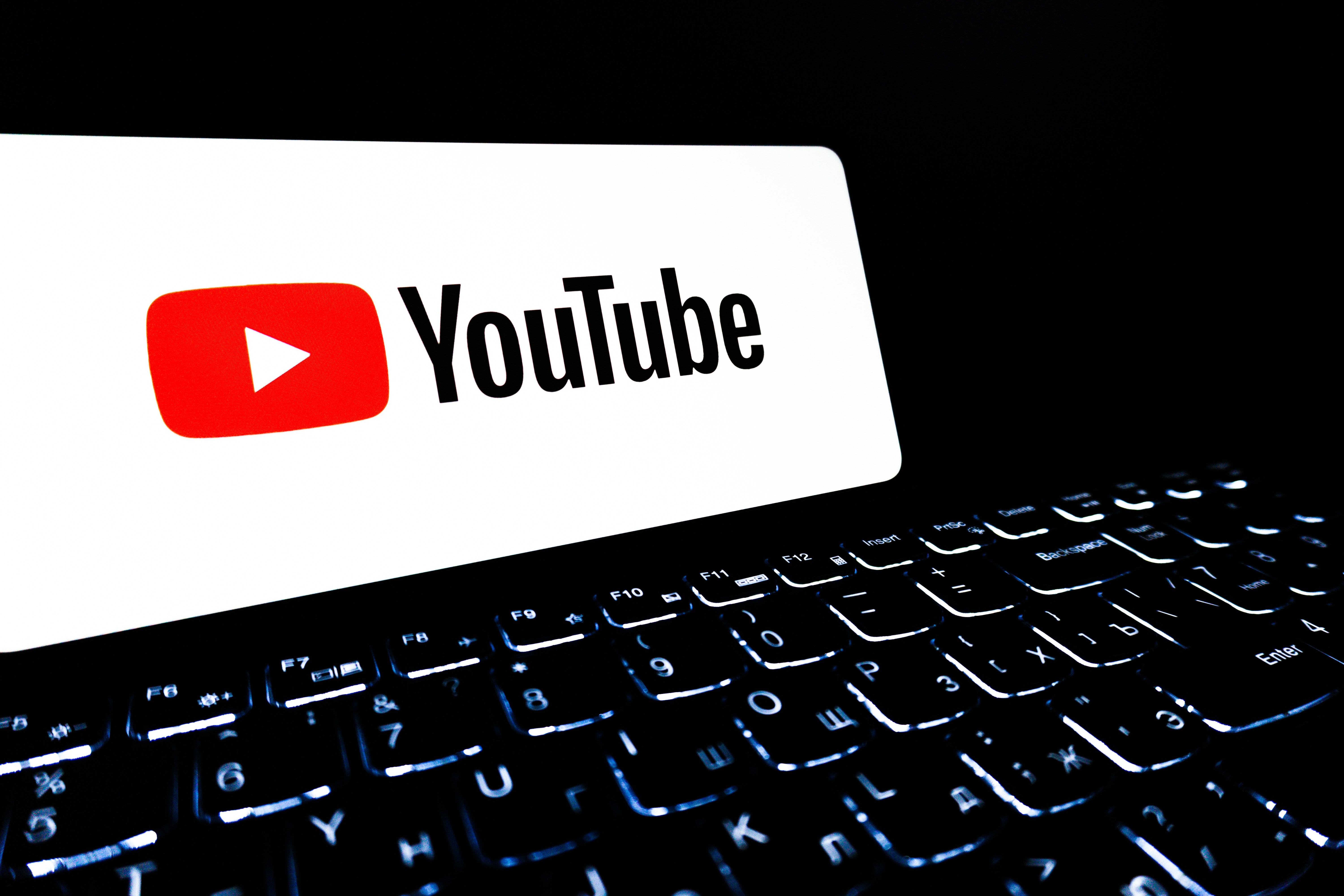 Creative YouTube page visual